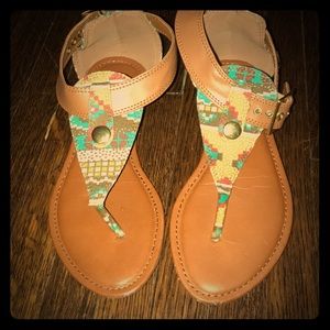 Bamboo multicolor sandals